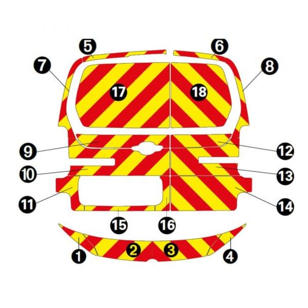 Kit Jaune-Rouge Total - CITROËN Berlingo Tôlé 2 Portes (2023) – Image 2